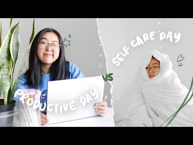 a productive day + a self care day 🌱 self-isolation as a high school senior