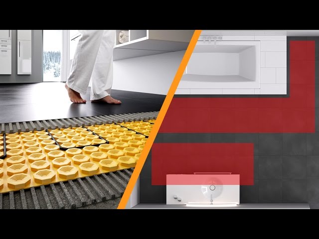 Electrical floor heating for tiles and natural stone: Schlüter®-DITRA-HEAT-E