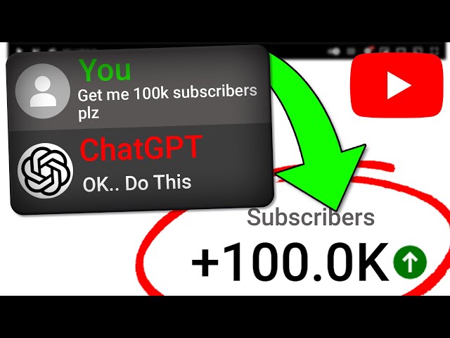 Using ChatGPT to Get 100k Subscribers on YouTube in 30 Days 🤯 (REAL RESULTS)