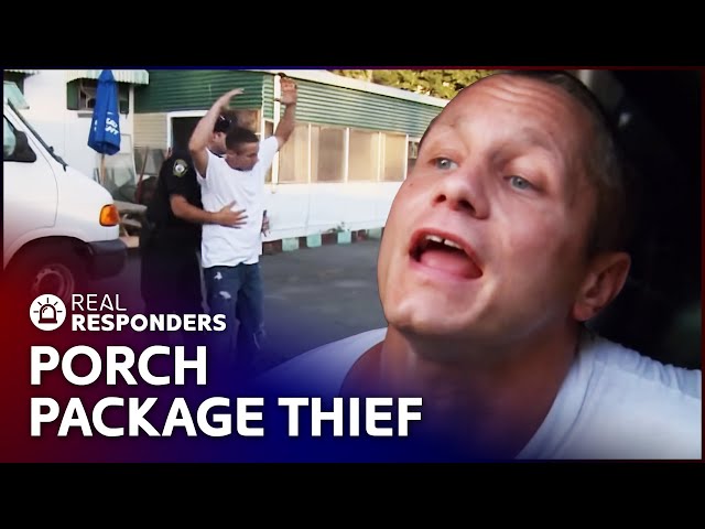 Cops Catch A Suspicious Man Stealing Packages From Front Porches | Cops | Real Responders