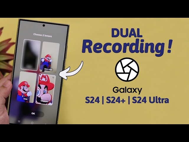 Galaxy S24/S24+/Ultra: How to Enable Dual Camera Recording Mode! [Turn ON]