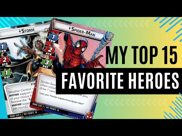 My Top 15 Favorite Heroes in Marvel Champions!