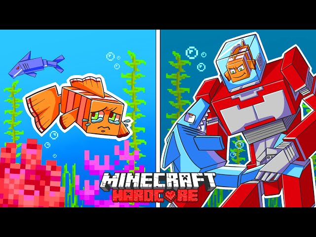 I Survived 1000 DAYS as FINDING NEMO in HARDCORE Minecraft! - Underwater Quests Compilation