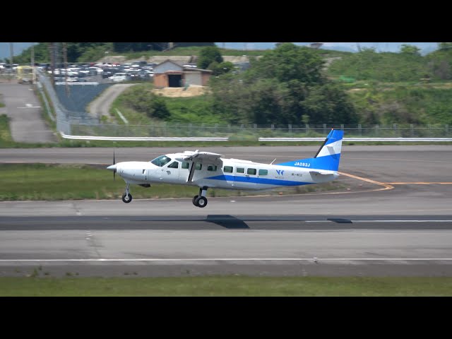 [高松空港／TAK/RJOT] 女性パイロットが駆る セスナ・グランドキャラバン Cessna 208B Grand Caravan (JA282J) [第一航空/First Flying]