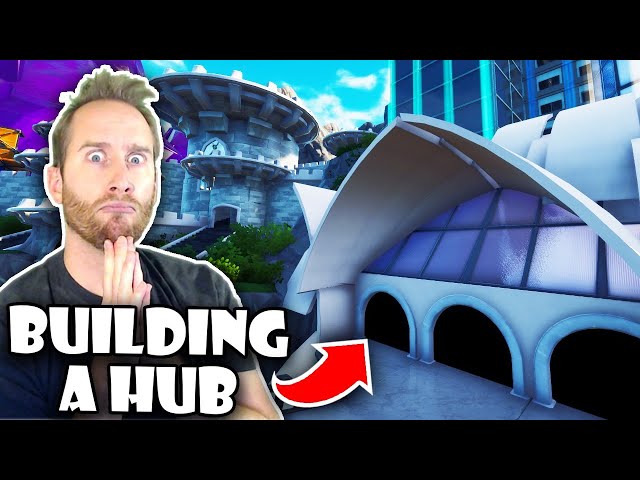 Building a Hub in Fortnite Creative Part 5!