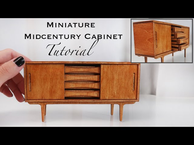 Miniature DIY - Midcentury Modern Cabinet