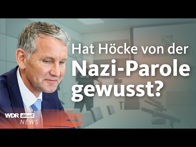 Björn Höcke wegen verbotener Nazi-Parole vor Gericht | WDR Aktuelle Stunde