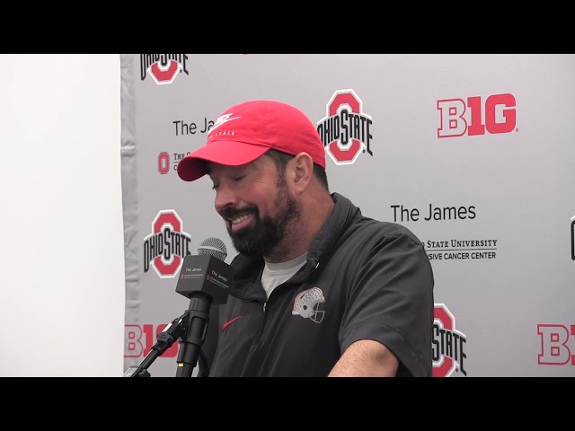 Ohio State's Ryan Day updates on QB competition, Julian Sayin and preview the spring game