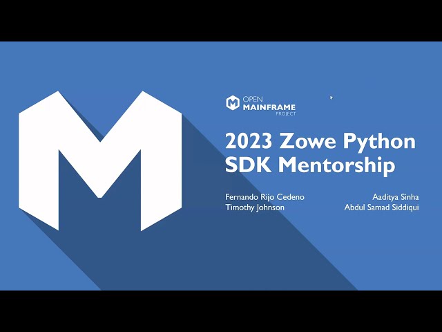 Summer 2023: Zowe Python SDK Mentorship