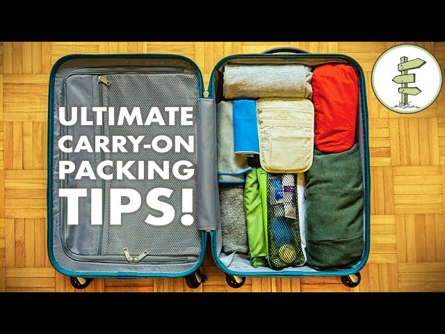Minimalist Packing Tips & Hacks - Travel Light With Only Carry-On Luggage!