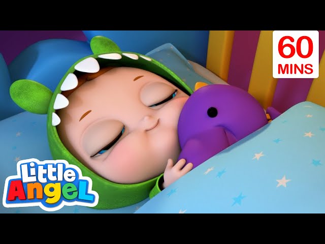 This Is The Way We Go To Bed | Little Angel Sing Along | Learn ABC 123 | Fun Cartoons | Moonbug Kids