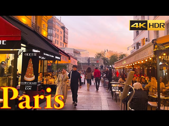 Paris , France 🇫🇷  - Evening Walk-2021-4K-HDR Walking tour | Paris 4K | A Walk In Paris