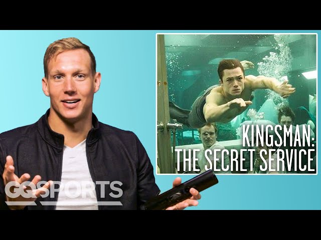 Olympic Swimmer Caeleb Dressel Breaks Down Swimming Scenes from Movies | GQ Sports