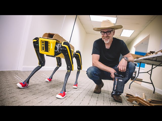 Adam Savage Modifies Boston Dynamics Spot's Robot Form!