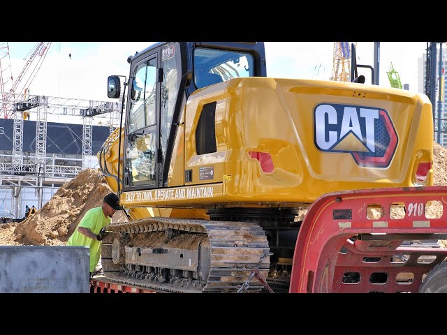 Transporting the Cat 313GC from Conexpo 2020