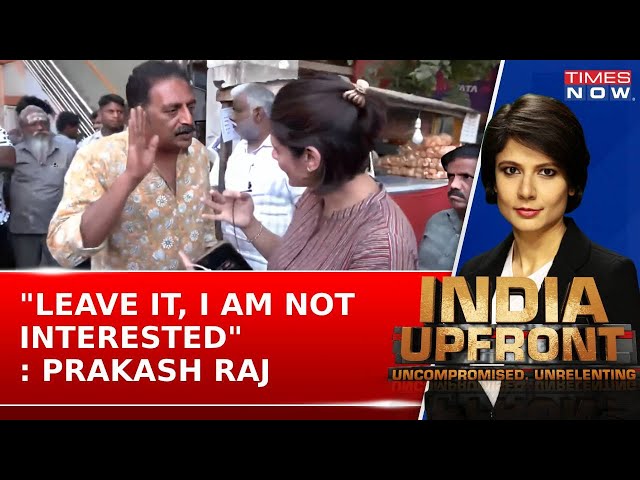 "Leave It, I Am Not Interested": Prakash Raj Dodges Anchor's Question On Redistribution Of Wealth