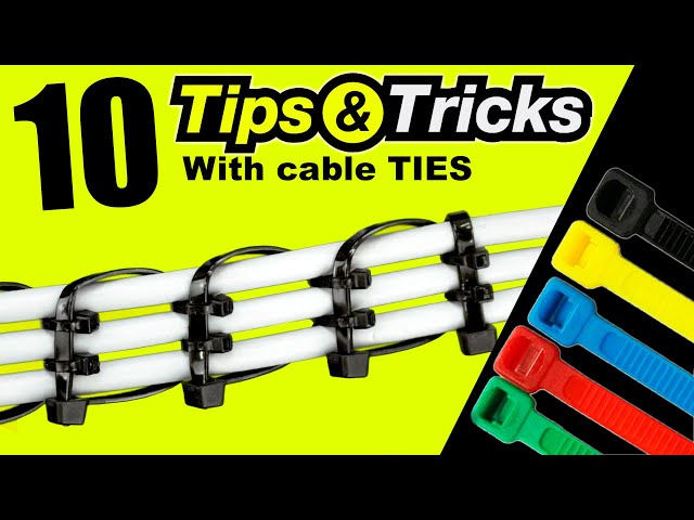 10 BEST Tips & TRICKS with a sample CABLE TIES