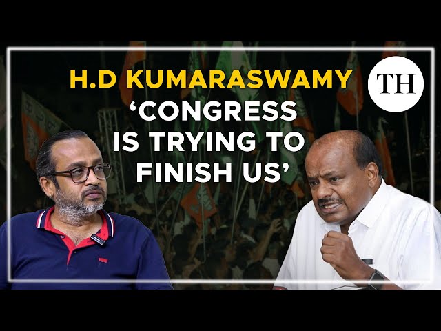 HD Kumaraswamy exclusive interview | 'Congress is trying to finish us' | Lok Sabha polls 2024