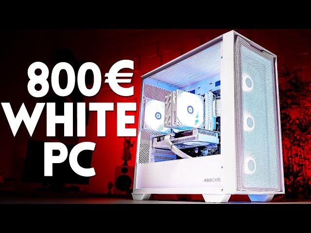 800 Euro GAMING PC 2024 - PERFEKTER WHITE PC für kleines Geld!