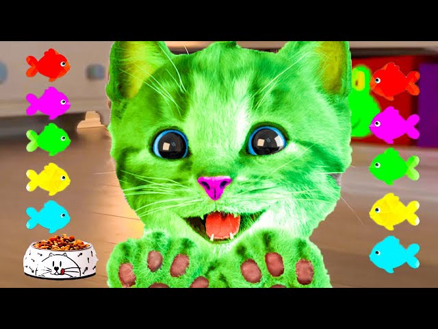 CAT CARTOON VIDEO LITTLE KITTEN ADVENTURE - FUNNY KITTY ON A SPECIAL LONG JOURNEY AND MINI GAMES
