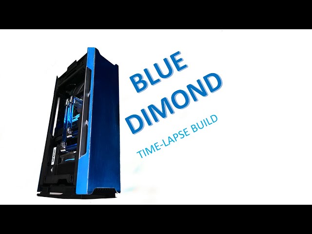 $2000 gaming pc "BLUE DIAMOND" Time-Lapse Build.