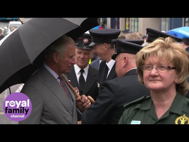 Charles and Camilla meet locals in Omagh, Northern Ireland