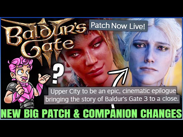 Baldur's Gate 3 - New HUGE Patch, Minthara Update, Cut Content Back, Karlach Ending & BIG Changes!
