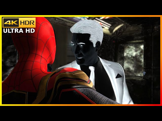 Spider-Man remastered PS5™ Mr Negative Train Fight - Spider Man No Way Home HYBRID SUIT
