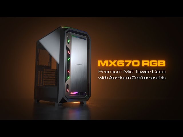 MX670 RGB - Premium Mid Tower Case with Brushed Aluminum Craftsmanship