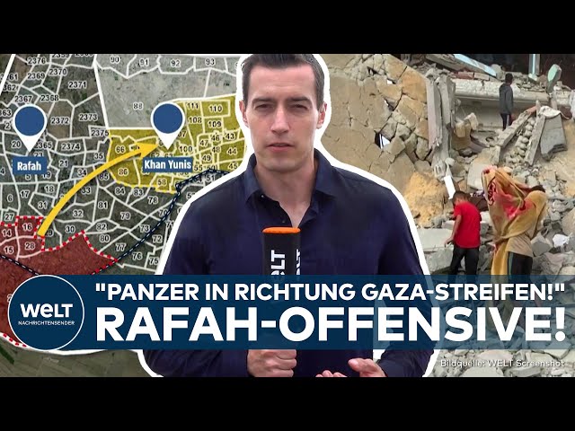 OFFENSIVE IN RAFAH: Israel fordert Zivilisten zur Flucht auf! Letzte Hamas-Hochburg in Gaza!