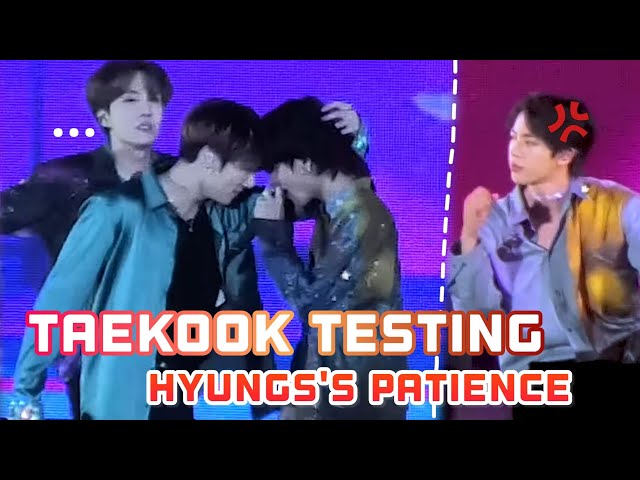 Taekook testing Hyungs patience 🔥 [VKOOK - KOOKV]
