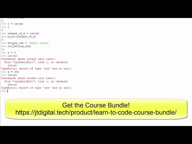Type, Len, Str, Int, Float Functions | Learn to Code with Python #10