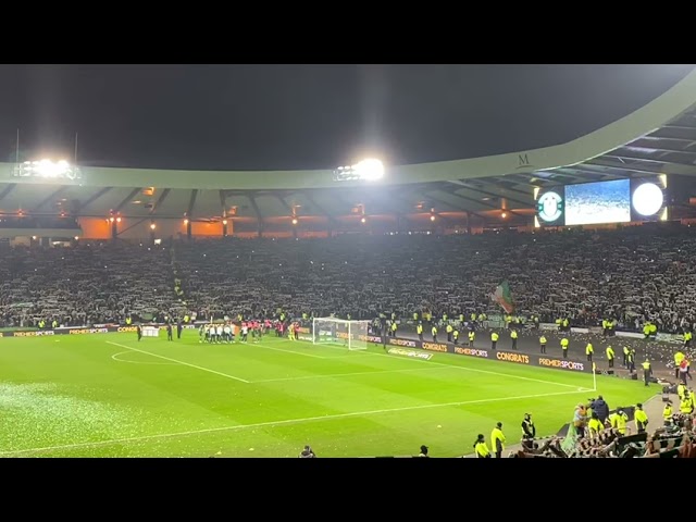 Celtic fans in stunning rendition of You'll Never Walk Alone after their Cup Final win over Hibs