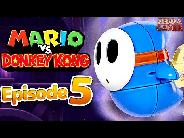 Mario vs. Donkey Kong Gameplay Walkthrough Part 5 - World 5 Spooky House!