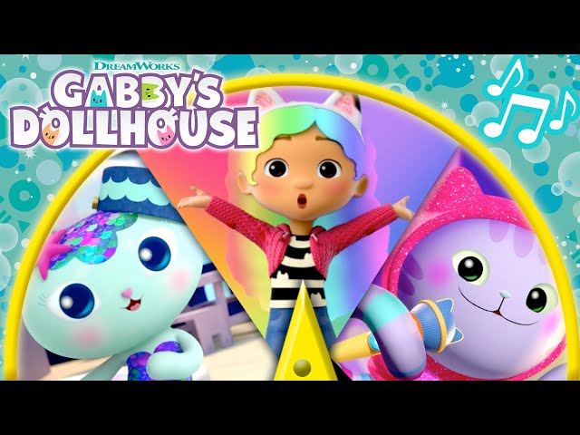 SPIN THE WHEEL OF SONGS! 🎡 Sing Along with Gabby & Friends! 🎶 | GABBY'S DOLLHOUSE | Netflix