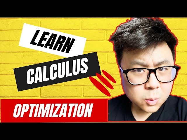 Calculus Made EASY! What is optimization?