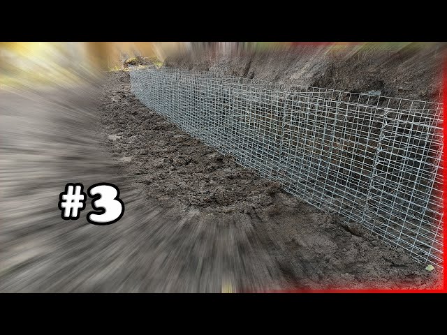 Gabions for slope stabilization # 3 Building and aligning the stone baskets