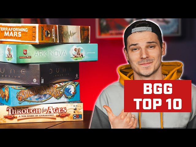 Rearranging the BGG Top 10 Best Board Games of All Time List
