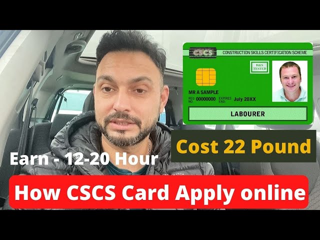 How to apply CSCS card online | CSCS card process