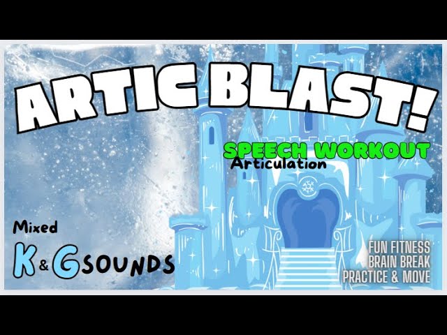 Artic Blast! Speech Articulation Workout! Mixed K & G Sounds | Brain Break | Fun Fitness for Kids