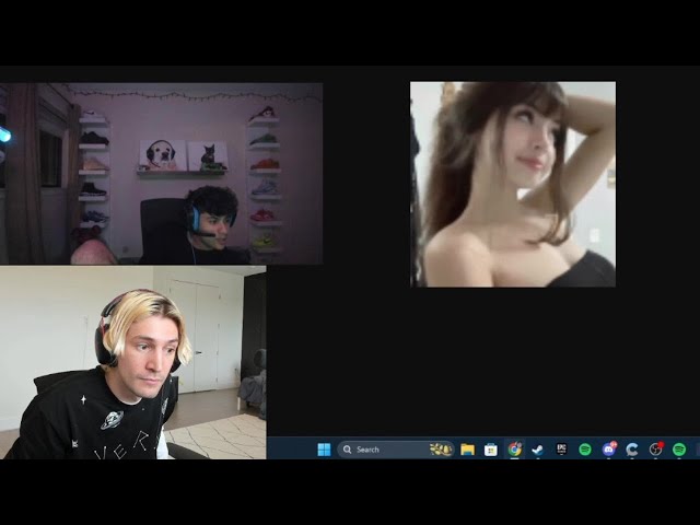 xQc reacts to StableRonaldo realizing his Mod is a Girl