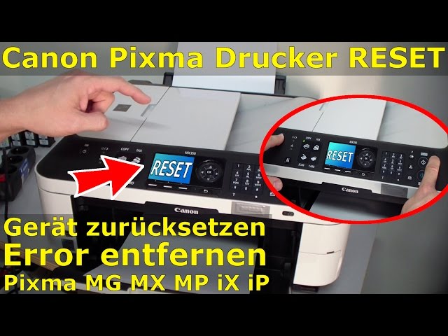 Canon Pixma Printer Reset | Repair | Restore Default Settings - FIX