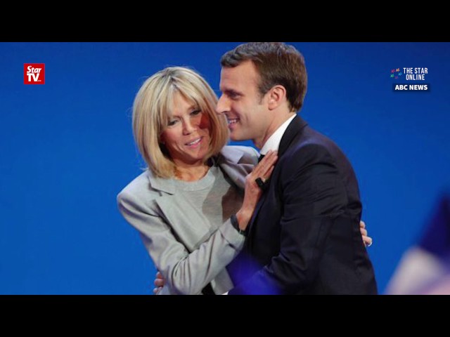 Unusual love story between French presidential front runner Macron and his wife