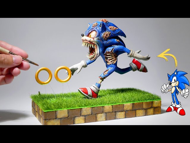 How to make a Zombie Sonic running towards golden coins