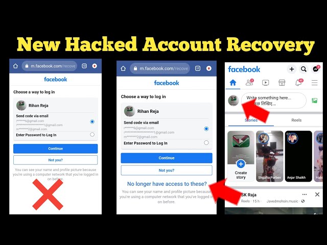 Hacked Facebook Account Recovery No Longer have access to these Not Showing | FB Hack ID Recover