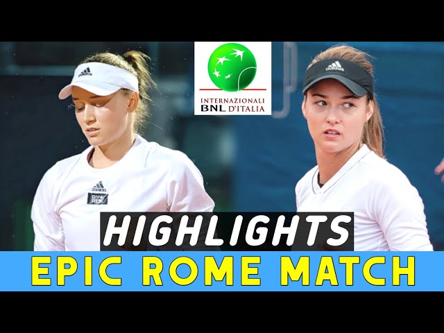 Elena Rybakina Vs Anna Kalinskaya EPIC Rome Masters Highlights and Best Shots (HD) | Tennis Fedose
