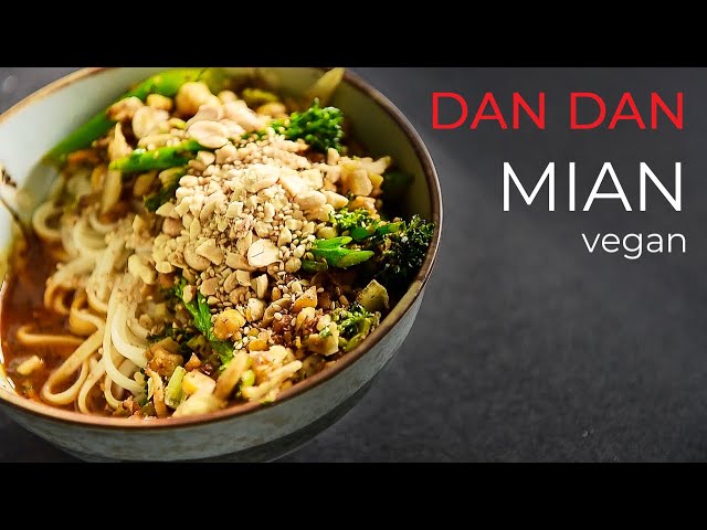 EASY vegetarian Dan Dan Noodles (mian) Recipe!