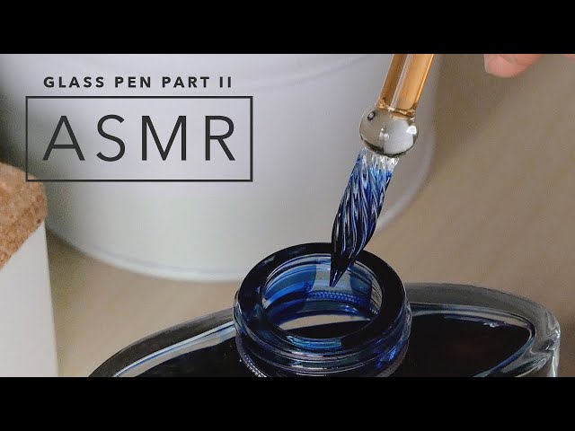 Glass Pen ASMR Part 2: J. Herbin Straight Frosted Glass Dip Pen