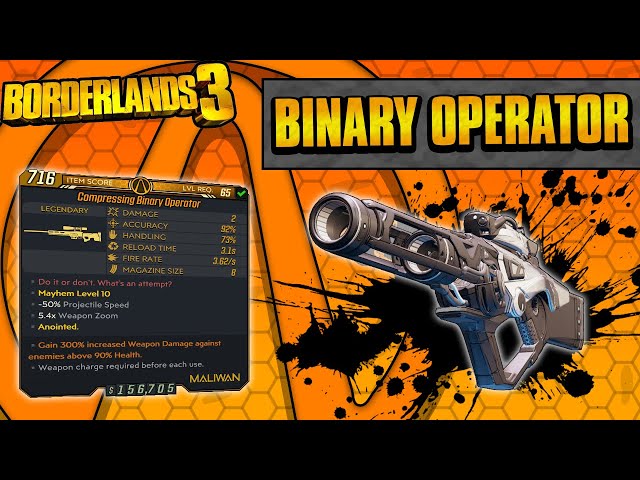 Borderlands 3 | Binary Operator Legendary Weapon Guide (One Shot Sniper!)