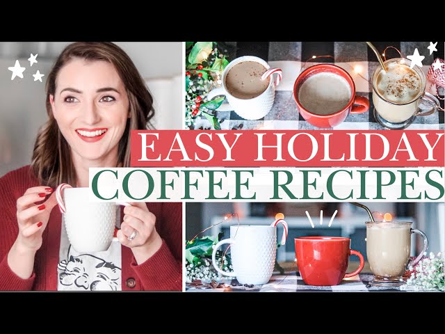 COZY HOLIDAY COFFEE RECIPES! 🎄Healthy & Easy Dupes for Your Favorite Drinks from Starbucks #withme